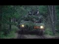 cv90 and m113 refueling in forest danish army lithuanian army cv90 m113 apc