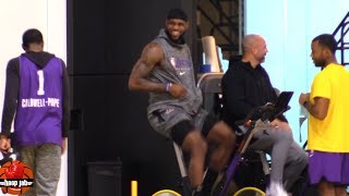 LeBron James & Jason Kidd Excercise Bike Workout After Lakers Practice. HoopJab NBA