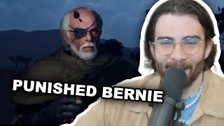 Hasanabi Reacts to PUNISHED BERNIE | Aamon Animations