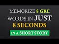 Learn 8 GRE Words in 8 Seconds | GRE Preparation For Beginners || #synonyms #grevocab