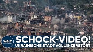 UKRAINE-KRIEG: "Schock-Video veröffentlicht!" Zerstörte Stadt Wowtschansk nahe russischer Grenze
