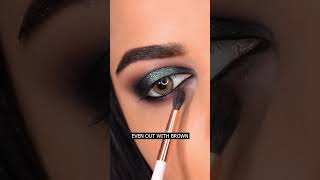 Green Halo Eye Makeup for Beginners #makeup #makeuptutorial #beginners #eyemakeup #wedding