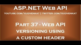 Web API versioning using a custom header