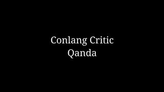 Conlang Critic Qanda