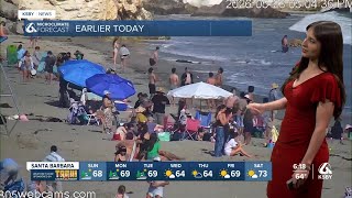 Mild temperatures and May gray conditions will continue into the work week