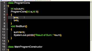 Java in Hindi (Constructor - Local Variable and Instance Variable having Same Name)