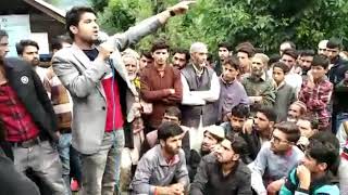 Speech  by Youth Leader Sheikh Zafrullah (DDC) at Marwah Kishtwar Jammu Kashmir_AAP  Leader Kishtwar