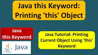 Java this Keyword: Printing 'this' Object | Java Tutorial