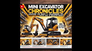 Choosing \u0026 Maintaining Mini Excavators - The Ultimate Guide