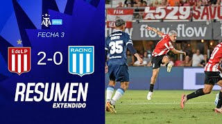 Estudiantes de La Plata 2 vs 0 Racing Club  | #TorneoApertura2025 | Resumen Extendido | Fecha 3