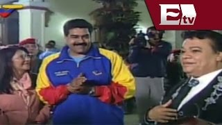 Juan Gabriel le lleva serenata a Nicolás Maduro/ Función con Adrián Ruíz