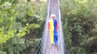 Runners Encounter Clown in the Woods