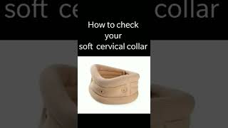 Right Size of cervical collar #cervicalpain #neck pain #collar