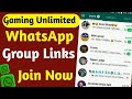 Unlimited Gaming WhatsApp Group Link | Gaming WhatsApp Group link 2023 | how to join gaming whatsapp