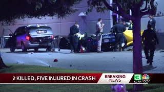 2 killed, 5 others hurt after crash in Sacramento County, officials say
