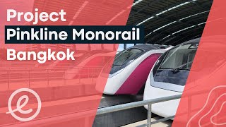 🦩 PinkLine Monorail - one of Bangkok's monorails! 🚆