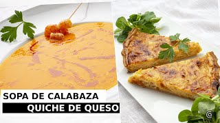 SOPA fría de CALABAZA - QUICHE de QUESO y cebolla // con Karlos Arguiñano