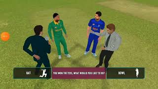 (REAL CRICKET22 GAME) South Africa vs india real cricket22 game 2 over match #realcricket22