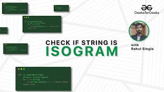 Check Isogram | GeeksforGeeks Practice