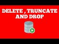 Delete, Truncate And Drop Commands In SQL | Oracle SQL Tutorial for beginners | Techie Creators