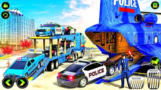 US Police CyberTruck Car Transporter: Cruise Ship-Police cybertruck games- Best Android IOS Gameplay