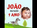 Convite Animado Safari Fazendinha Editavel no Canva