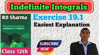 rd sharma exercise 19.1 class 12 integration