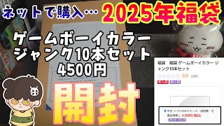 【ゲーム版漫画喫茶への道】#12  ネット販売のゲームボーイカラージャンク福袋に手を出した!?2025年福袋開封！漫画原作ゲームなら勝ちよ！神引きか？爆死か？の巻