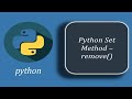 Python Set Method - remove() | Difference between discard() and remove()
