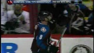 Wojtek Wolski (COL) vs. Dwayne Roloson (EDM) Shootout March 28, 2008