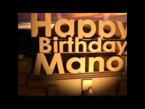 Happy Birthday Manoj Song - YouTube