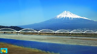 【東海道新幹線】車窓を楽しむ（のぞみ114号D席《山側》から）：The view from Nozomi superexpress train No114.