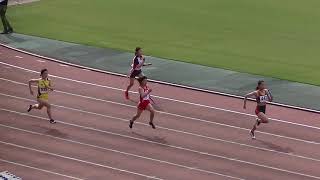 20210410山口県中学校春季陸上競技記録会 女子4x100mリレー第1組