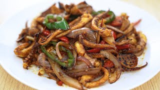 爆炒魷魚須 宵夜首選~ Hong Kong Style Stir Fried Squid