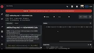 Codewars | altERnaTIng cAsE = ALTerNAtiNG CaSe | Python 8 kyu