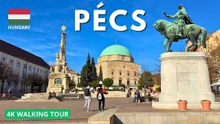 Pécs 4K Walking Tour | Discovering Hungary's Autumn Charm 🍂🇭🇺 November 2024