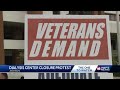 Veterans protest dialysis center closing