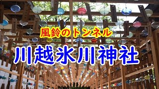 川越氷川神社✨夏の風物詩🌈縁結び風鈴のトンネル🎐Kawagoe Hikawa Shrine  Summer tradition  Wind chime tunnel