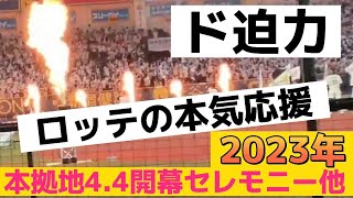 【ダイジェスト】現地生映像‼️ド迫力2023年★ ホーム開幕戦セレモニー＋スタメン発表★ 2023/4/4 🔥 「花火」～「沢村登場！大盛り上がり」 「勝利の光セレモニー」⇒　ロッテVS日本ハム