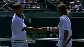 Lleyton Hewitt vs Yevgeny Kafelnikov 2000 Miami R4 Highlights