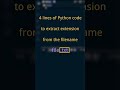 Python Challenge - Extract extension from the Filename #Shorts