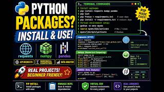 Python Packages & pip Explained | requests, NumPy, Pandas (Beginner Guide)