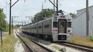 NICTD: 1982-92 Electric Multiple Unit South Shore Line Commuter Train at Hammond