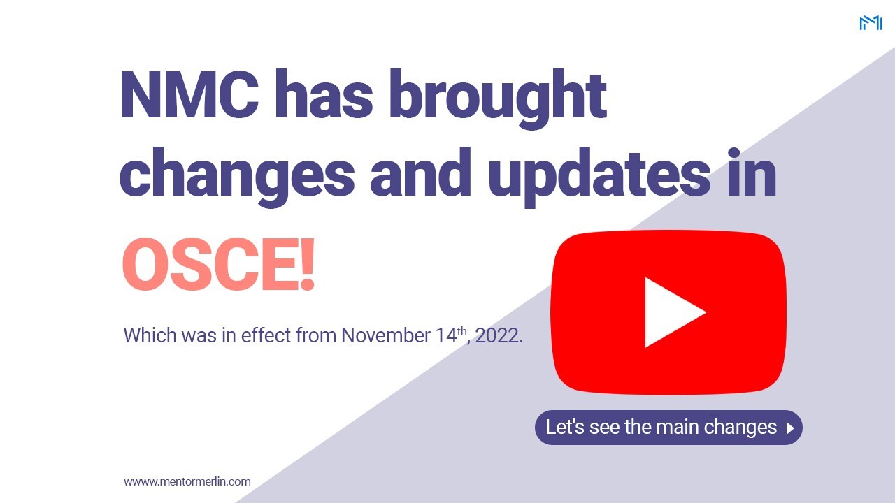 Nmc Osce Changes And Updates Youtube