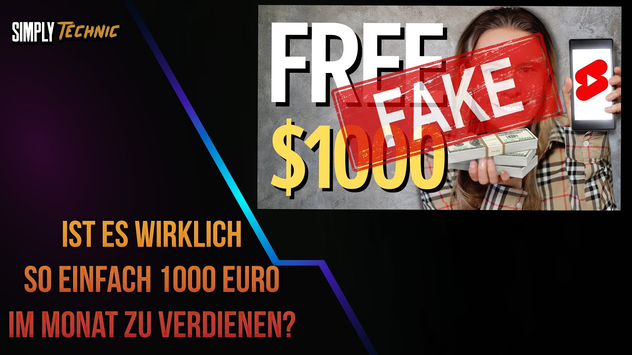 Ist Es Wirklich So Einfach 1000 Euro Im Monat Zu Verdienen? - YouTube