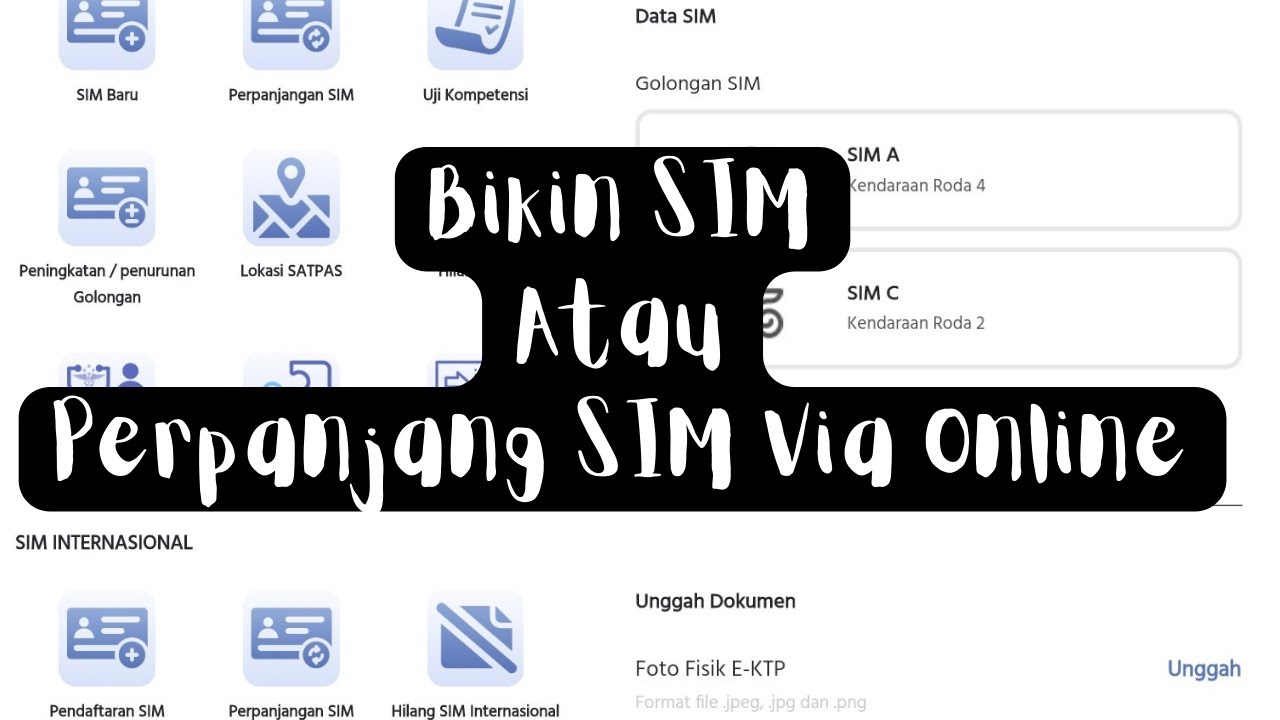 Cara Perpanjang SIM Online Tanpa Harus Antri Part 1 - YouTube
