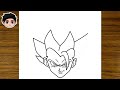 how to draw gogeta from dragon ball easy step by step