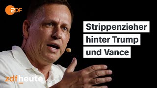 Wer ist der Palantir-Gründer Peter Thiel? | ZDFheute Live