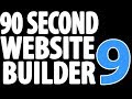 90 Second Website Builder - Version 9