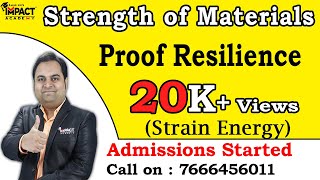 Proof Resilience | Strain Energy | Strength of Materials | Impact Academy #zafarsir #freeengineering